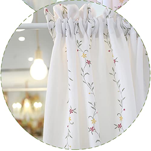 Cortinas cortas florales que decoran tus ventanas pequeñas y resguardan tus gabinetes 5