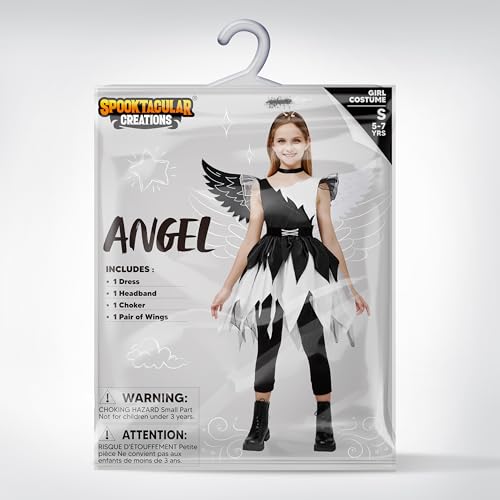 Disfraz infantil Ángel Torcido para niñas miniatura 6