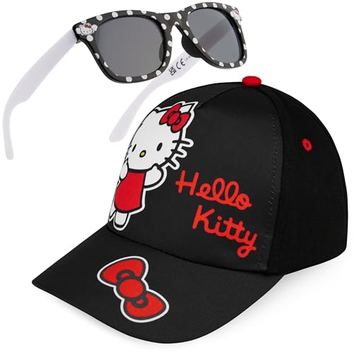 Catálogo para Comprar On-line Ropa de Béisbol para Niña los preferidos por los clientes. 43 Get Trend Gafas de sol para niños, juego de gorra de béisbol para niñas, ajustable, gorra de verano, gafas de sol para niños, UV400, regalos para niñas, Black Hello Kitty,...