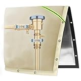 Backflow Preventer Pipe Insulation Cover Thicker Winter Freeze Protection for Irrigation Pipes, Pressure Vacuum Breaker, Water Well Pump Sprinkler Valve 16''W x 20''H