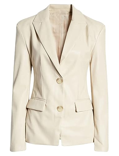 Kromoc femme blazer peak revers veste manteau chic noir