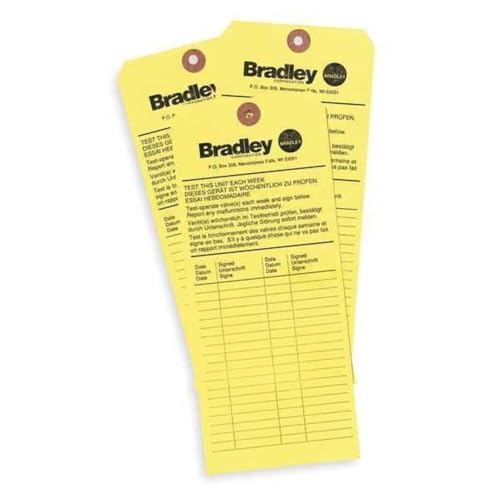 Image of Bradley Emergency Inspection Tag Part # 204-421