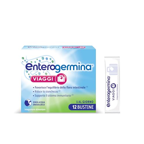 Enterogermina Viaggi, Vitamina b12, Vitamina d, Fermenti Lattici Probiotici, per Adulti -...