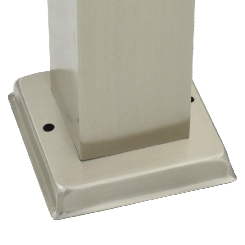 Lampada a colonna con sensore in acciaio inox, 50 cm, 3 pezzi, IP44, per esterni, con sensore di movimento, per giardino, terrazza, vialetti e luce decorativa per esterni
