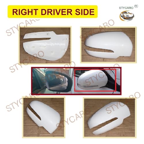 Image of ORVM Right Driver Side Mirror Cover Skull Cap for Maruti Suzuki Ertiga 2nd Gen & XL6 2018-2025 | Unpainted Mirror Housing Cover | Indicator Cut Type | Car Exterior Accessories