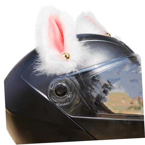Orejas de peluche para casco Alipis decoración desmontable moto 4