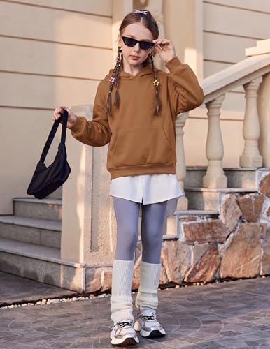 Image of Arshinet Girls 2 Piece Outfits Hoodie Sweatsuit Sets Oversized Sweatshirt and Baggy Fall Fashion Sweatpant with Pockets