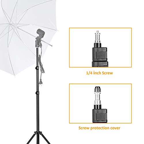 LOMTAP 6.5 Feet/2M Photography Light Stand Portable Adjustable Light Weight Tripod Stands for Photo Studio Video Softbox Umbrella Ring Light Flashes Reflector and Other Photographic Equipment (Black)