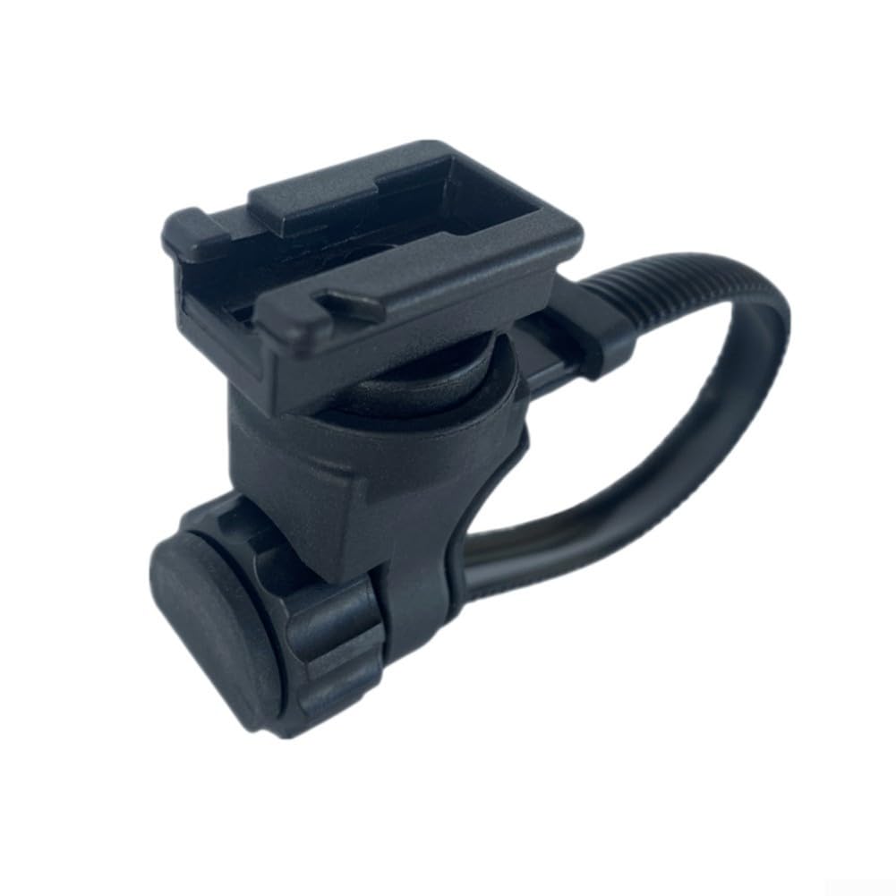 Front Light Tight Bracket For Cateye Lights, Adjustable Bicycle Handlebar Mount Fits 22mm Up To 32mm Bars, Long Lasting Abs Build, Quick Tool Less Setup For Road Or Mtb Riding Gear, Sleek Black Finish