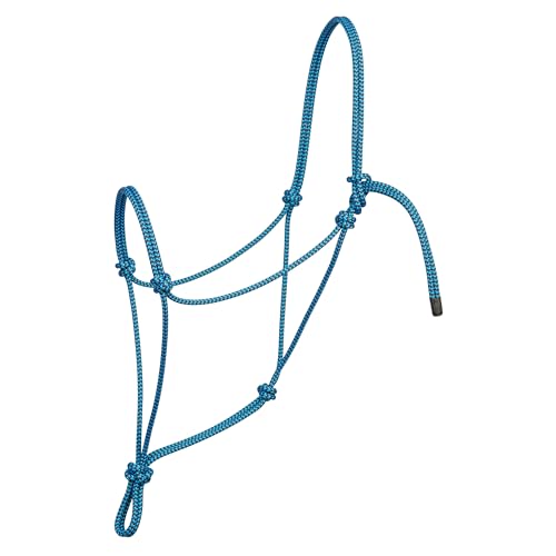 Cuerda halter Silvertip Big Sky 35-9585-W34 azul y negro de tamaño mediano para caballos