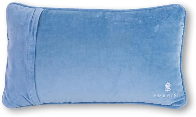 FURBISH Needlepoint Decorative Throw Pillow - Therapy - 9” X 15” - Small Embroidered Designer Pillow for Living Room, Couch, Sofa, Chair & Bed - Eclectic Home Decor