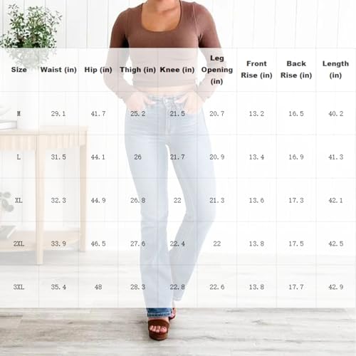 Trycurves Holy Grail Tummy Control Bootcut Jeans for Women High Stretchy Ultra-Comfortable Bootcut Jeans2