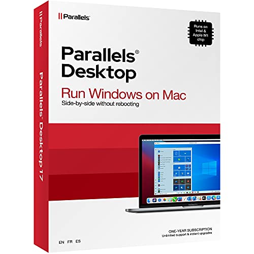 Parallels Desktop 17 for Mac | Run Windows on Mac Virtual Machine Software | 1-Year Subscription [Mac Key Card]