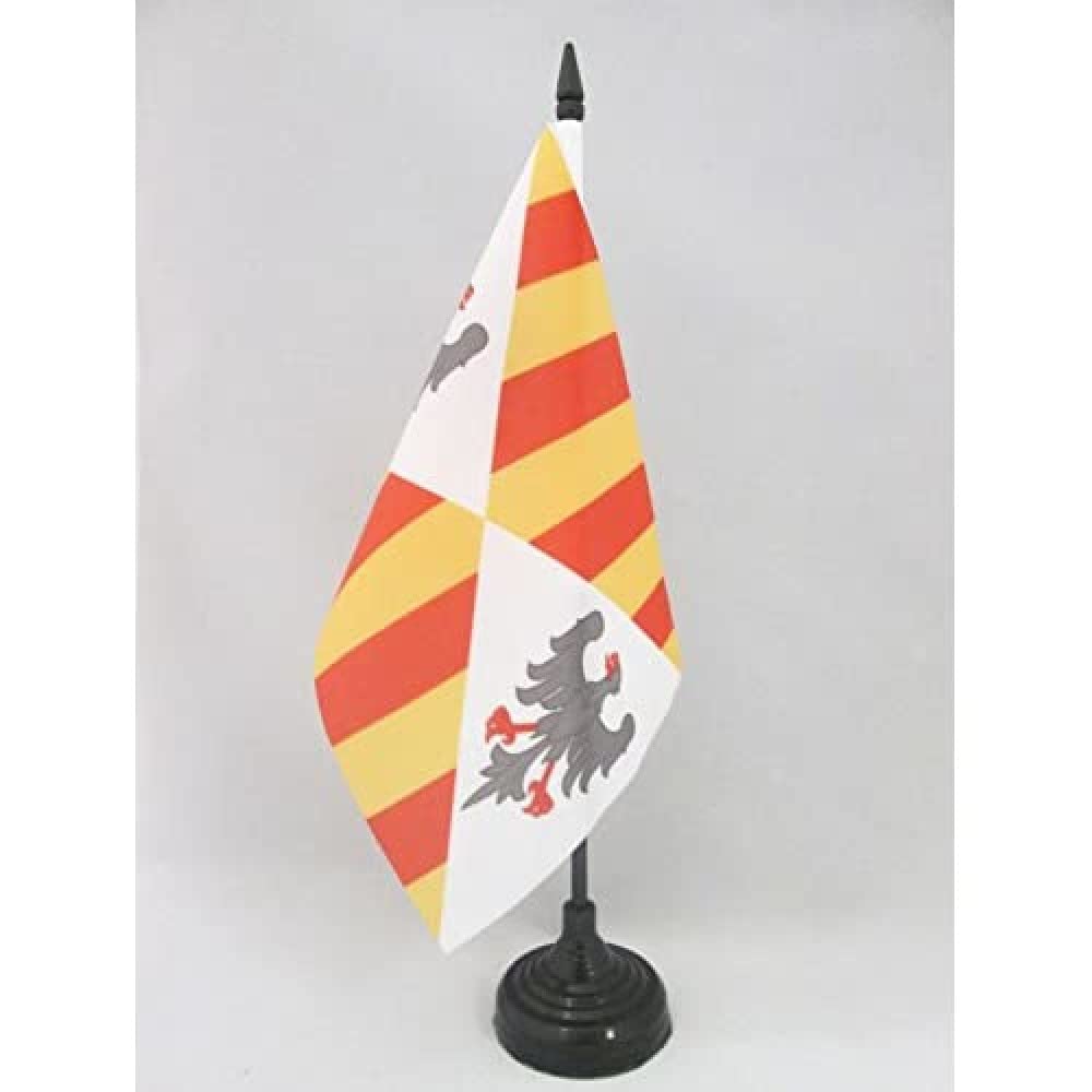 AZ FLAG Bandiera Da Tavolo Regno Normanno Di Sicilia 21x14 cm - Piccola Bandierina Siciliana
