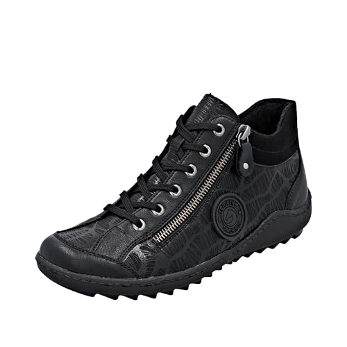 Bottes à lacets femme Remonte noires parfaites pour vos sorties et balades urbaines
