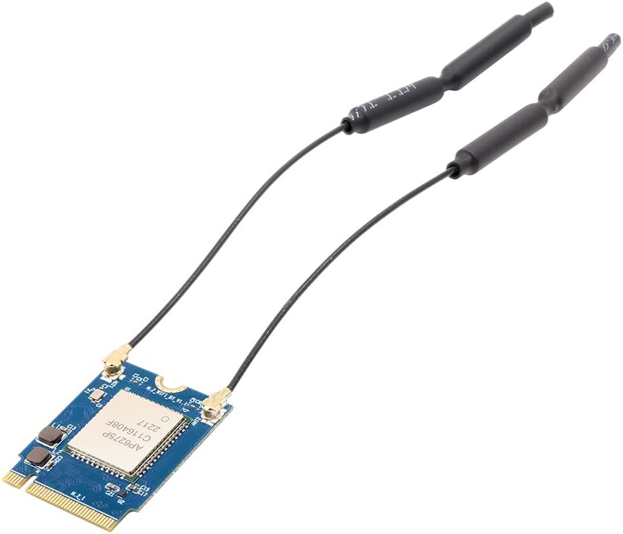 Orange Pi 5 PCIe Wi-Fi6, BT5.0 Module, Support BLE, Wi-Fi, 2T2R 802.11 ax/ac/a/b/g/n Only Compatible with Orange Pi 5 Singble Board Computers