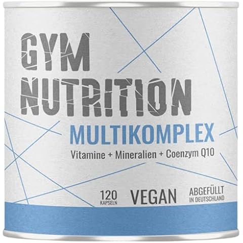 Multimineral Komplex - Laborgeprüft - 120 Kapseln - Vegan - Vitamine - plus Spuren-Elemente & Q10 - Vitamin-Präparat mit Mineralien — vegan, hochdosiert — 120 Kapseln Cover