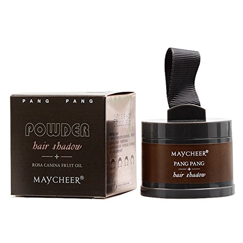Ochine Hair Line Shadow Powder Concealer Highlighter Makeup Eyebrow with Mirror & Puff (Brown)