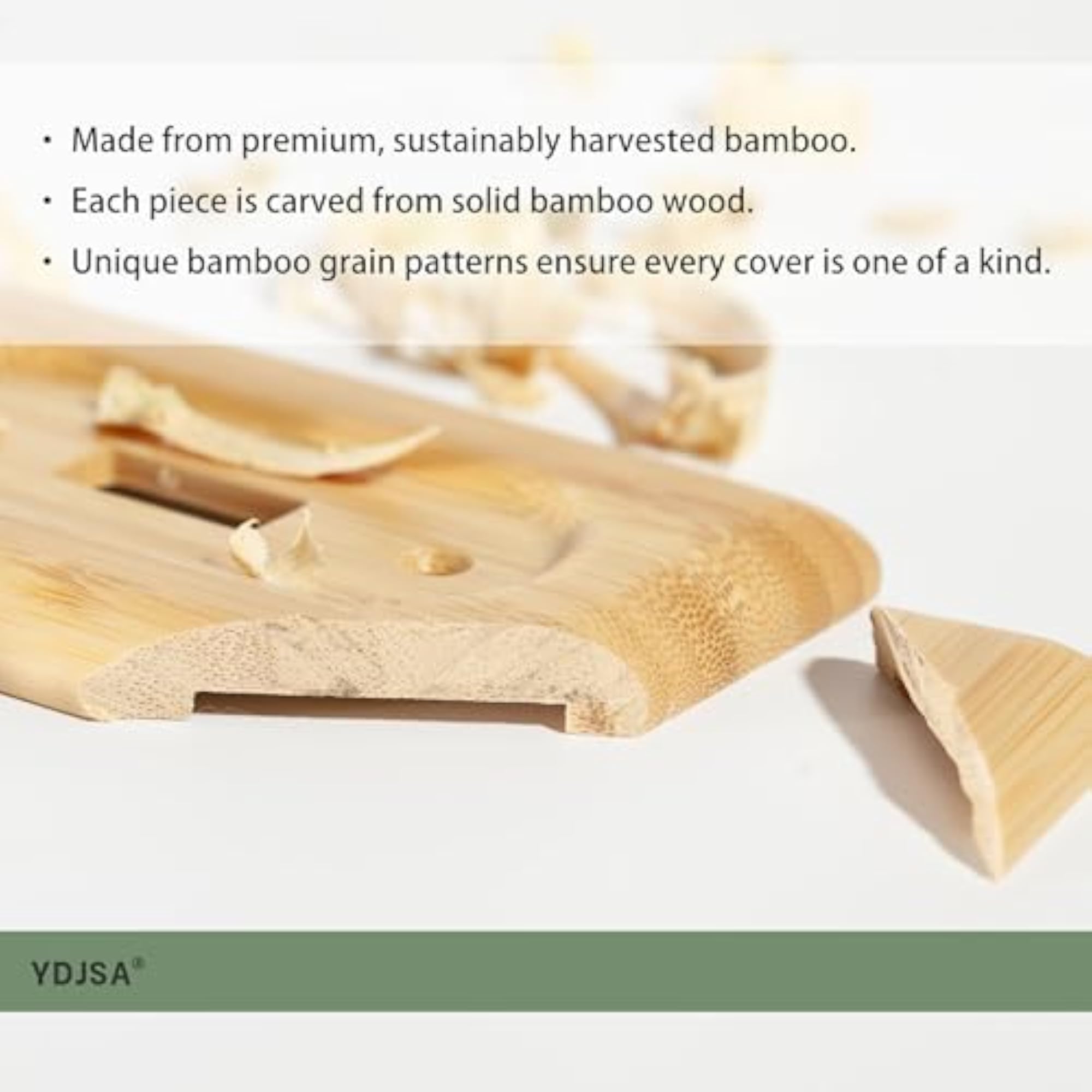 Bamboo Wood Decorative Light Switch Covers