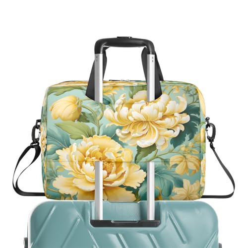 Maletín para laptop de 15.6-16 pulgadas con flores Peony miniatura 7