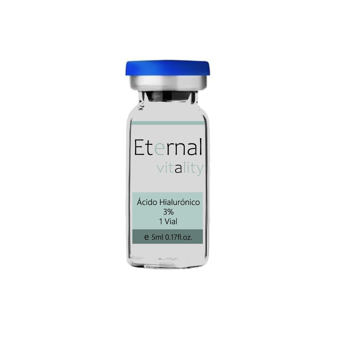 Vial Ácido Hialurónico 3%, Solución estéril con alta concentración de ácido hialurónico 1 Vial x 5ml