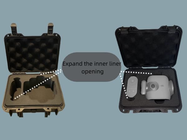 Maletín rígido portátil anti choque para cámara XbotGo miniatura 3