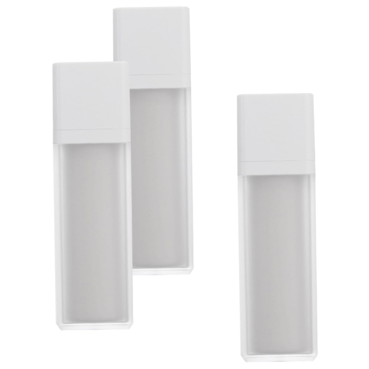 Garneck 3pcs Airless Pump Bottle Refillable Travel Lotion Containers Portable Sub Bottles for Skincare Makeup Cosmetics Lightweight Durable Vacuum Dispenser