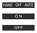 IDEC - EU9Z-NP53 - Marking Plate, Switch, Hand-Off-Auto-6pack