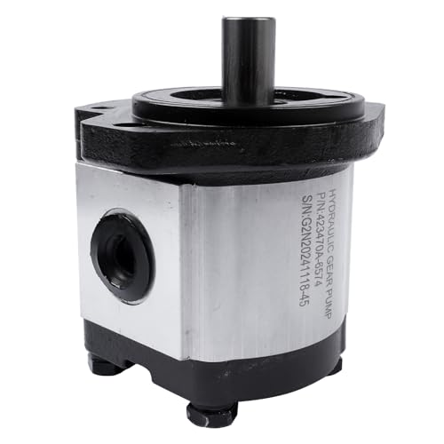 Image of Hydraulic Gear Pump 2-9 GPM 3 /4 inch Keyed Shaft CID 0.61 CW Right SAE A-2 Bolts Cast Iron Flange HGP CI34K-A02-061R