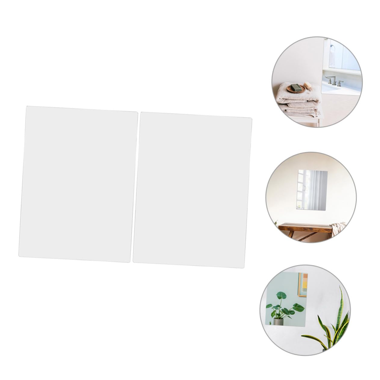 2pezzi Adesivo Acrilico Design Decorazioni Facile Installare Resistente