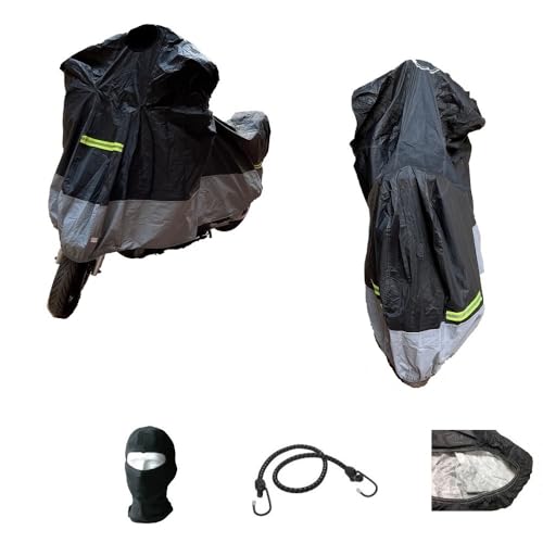 DESCRIZIONE E CARATTERISTICHE PRODOTTO: Coprimoto realizzato con un materiale impermeabile di alta qualita’ accoppiato internamente ad un tessuto felpato 250 grammi. Leggero e robusto, protegge la moto dallo sporco e dall’invecchiamento precoce provocati da inquinamento ed agenti atmosferici. Mantiene fresca la moto anche se esposta per ore al sole in quanto respinge fino al 70% i raggi solari - Copri moto impermeabile e antigrandine con cuciture termosaldate e fodera - fodera intern