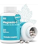 Magnesio 3X Acción Premium: Malato, Bisglicinato y Citrato | Energía Diurna, Sueño y Recuperación Muscular e Integral | Fórmula de Máxima Absorción | Salud Digestiva y Ósea | 190 Cápsulas