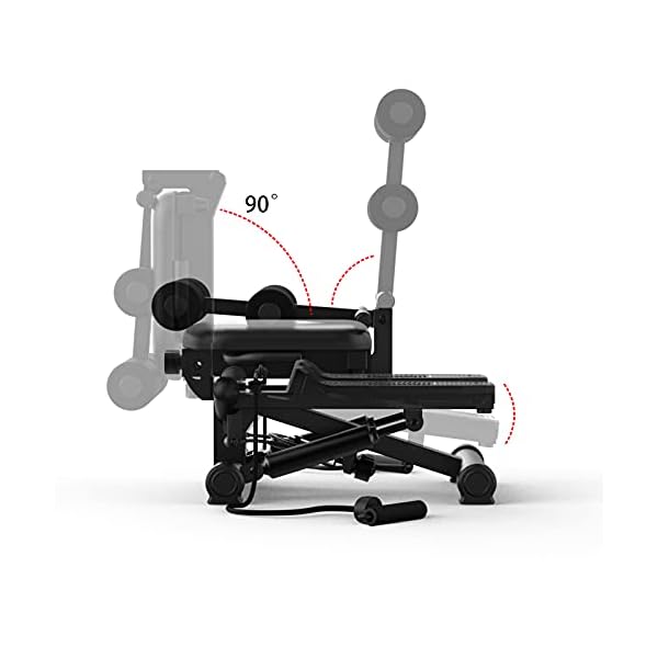 BESVIL-Stepper-ABS-Workout-Equipment-AB-Machine-Total-Body-Workout-Fitness-Exercise-Machine-Stepping-Exercise-Machine-for-Home-Gym-WorkoutBlack BESVIL Stepper ABS Workout Equipment AB Machine Total Body Workout Fitness Exercise Machine Stepping Exercise Machine for Home Gym Workout,Black