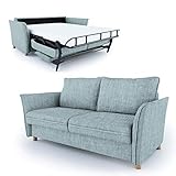 Dieses bequeme Schlafsofa bietet Ihren Gästen eine komfortable Übernachtungsmöglichkeit, es kann aber auch problemlos als Dauerschläfer genutzt werden. Tagsüber kann diese moderne Couchgarnitur als gemütliche Sitzgelegenheit für den Alltag genutzt werden, Abends wird sie im Handumdrehen zu einem komfortablen Bett umfunktioniert