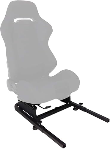 Marada Soporte de asiento trasero de carreras, soporte de medio asiento trasero para soportes de volante a cabina de simulador de carreras, soporte