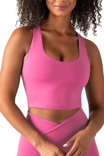 Image of YITTY Active Sports Bra Tank, Tank Top for Women with Built-in Bra, Racerback, Removable Cups, Low-Impact Yoga and Gym