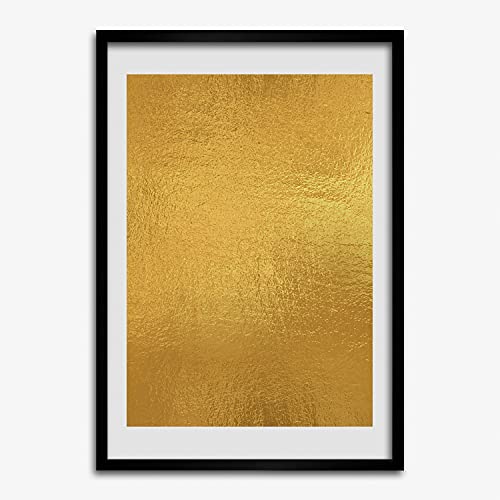 Cadre de Décoration Moderne Tulup 50x70 cm avec fond de feuille d'or scintillant
