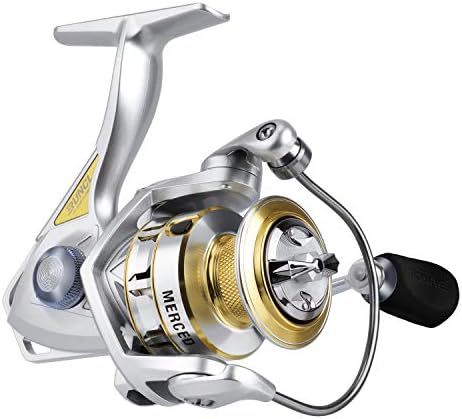 RUNCL Spinning Fishing Reel Merced 4000, Spinning Reel - 10+1 HPCR Ball Bearings, Multi-Disc Drag System, CNC Line Management, Smooth Operation, Braid-Ready Spool, Ergonomic Handle - Fishing Reel