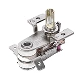 WOONEKY Termostato Metálico de Repuesto para Radiador Eléctrico 16A 250v Controlador de Temperatura Resistente al Calor para Calentadores de Ambiente Uso Doméstico y Color Aleatorio