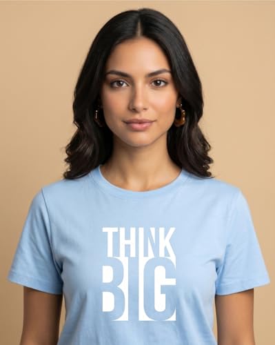 Image of Nobero Women's Graphic Printed T-Shirt | Regular Fit 180 GSM Cotton Tee for Women | Comfortable Round Neck Casual Wear