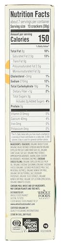 365 by Whole Foods Market, Organic Mini Cheese Sandwich Crackers, 7.5 Ounce - image 6