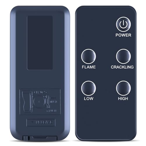 PZL New Replacement Remote for PuraFlame Western 3D Electric Fireplace Heater EF302A EF45DFGF EF45D-FGF EF42D-FGF EF43D-FGF