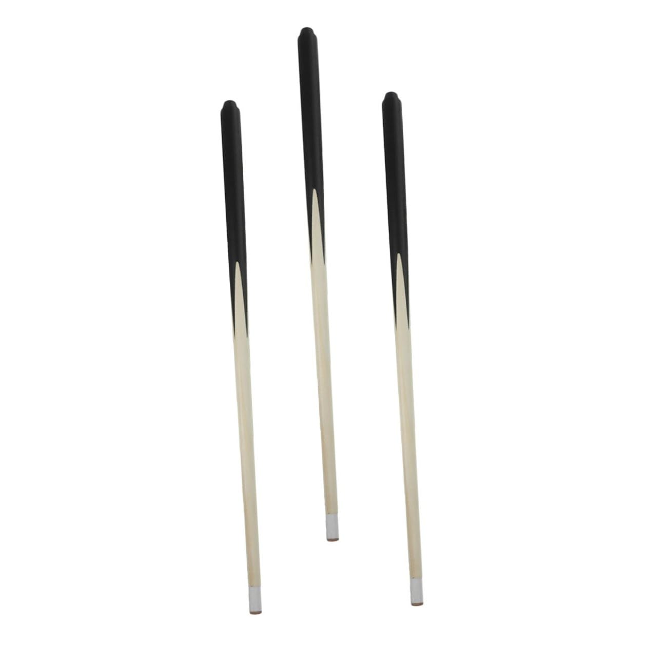 TOYANDONA Stecca da Biliardo Corta in Legno per Bambini e Adolescenti, Mini Stecca da Biliardo Leggera e Compatta, Accessorio Sportivo Salvaspazio per Giochi da Tavolo, Set da 3 Pezzi
