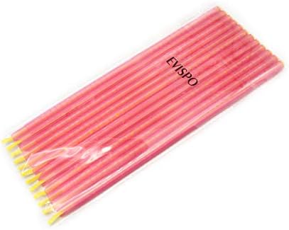 Evispo Stay Fresh Bag Clip Sealer Sticks (12 Pieces) - Keep Your Food Fresh with an Airtight & Watertight Seal (Large Only) (Pink)