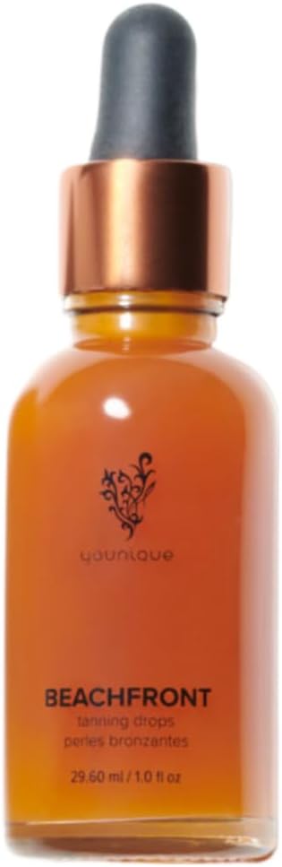 | BEACHFRONT Self Tanning Drops Concentrate | 29.6 ml | Natural Fruit Enzymes | Tanning Lotion for Face and Body | Vitamin E | Coconut Water | Beauty and Skin Care |