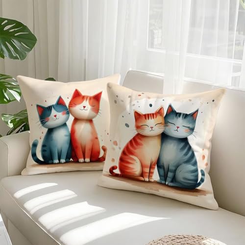 Housse coussin 60x60cm velours orange double face imperméable avec zip invisible - 3