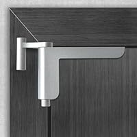 Türschließer ohne Bohren, MARIE Türschließer Automatischer für leichte Innentüren, Minitürschließer für DIN links/rechts schließende Zimmertüren, Ganzmetallische, Längere & leisere Lebensdauer, Silber