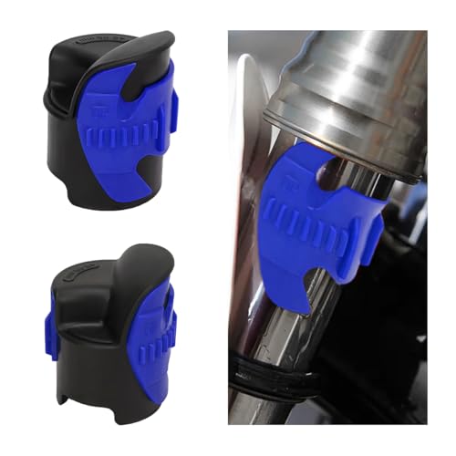 Image of 2 PCS Motorcycle Fork Seal Cleaner Tool, Front Fork Seal Cleaner Removal Tools Fits 45-55mm Seal Mate Oil Level, Motorcycle Dirt Bike Cleaning Shock Repairing Absorber Tool (Blue)
