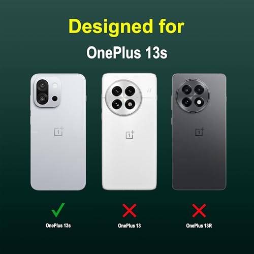 Image of Zapcase Back Case Cover for OnePlus 13s | Compatible for OnePlus 13s Back Cover | Liquid Silicon Magic Case with Camera Protection | Dark Green