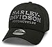 HARLEY-DAVIDSON 39THIRTY Baseball Cap Cappy Legendary Motorcycles, Schwarz Grau, L